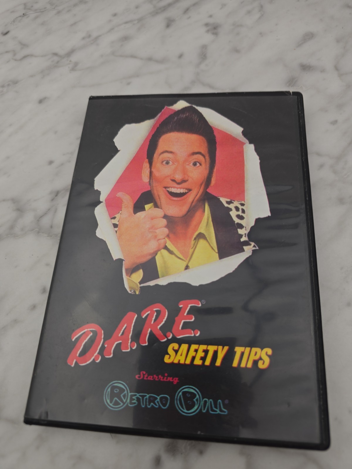 D.A.R.E. Safety Tips starring retro bill dvd VINTAGE classic DARE signed