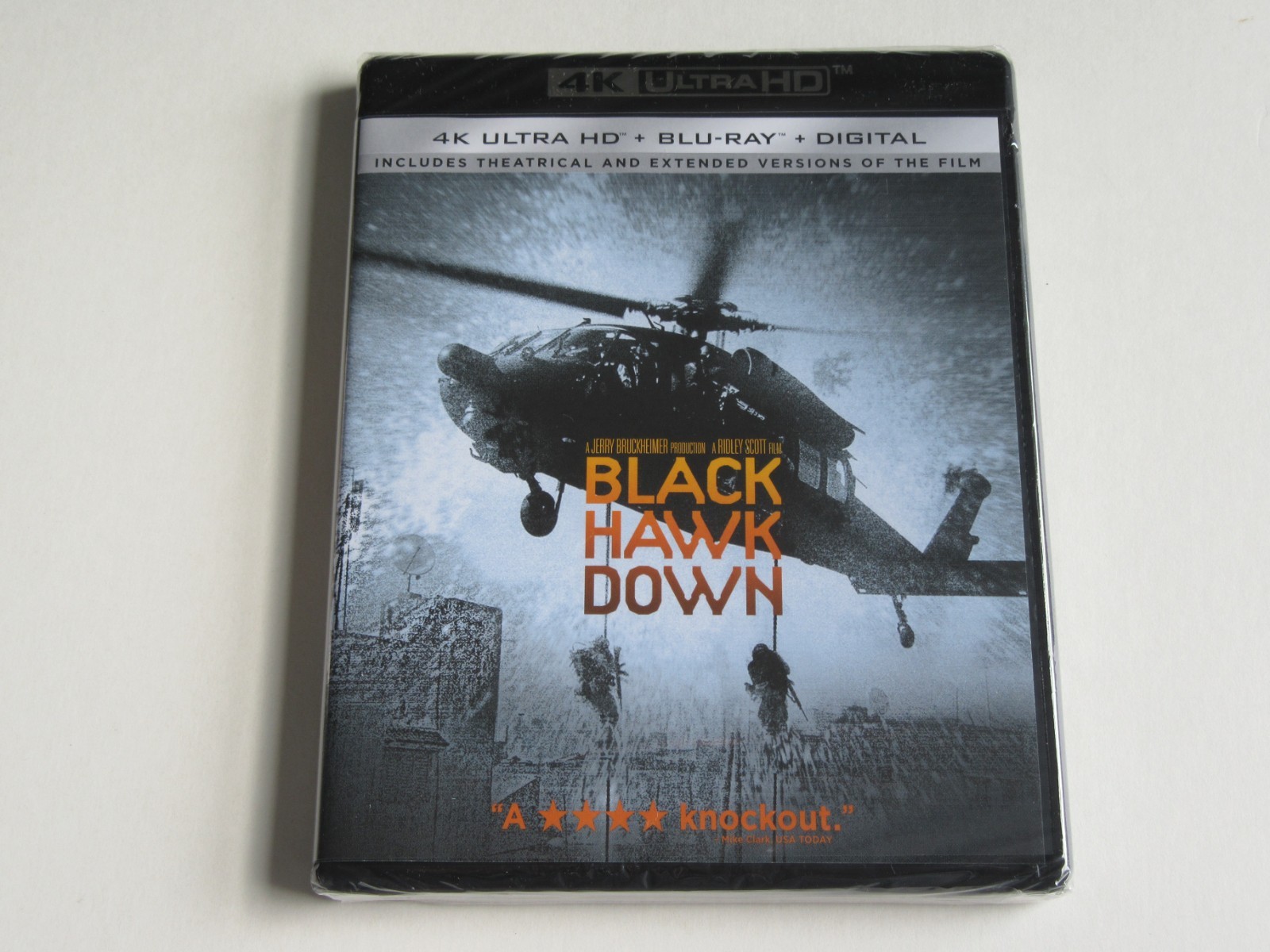 BLACK HAWK DOWN (4K-UHD + Blu-ray + Digital) Ridley Scott, Josh Hartnett NEW!!
