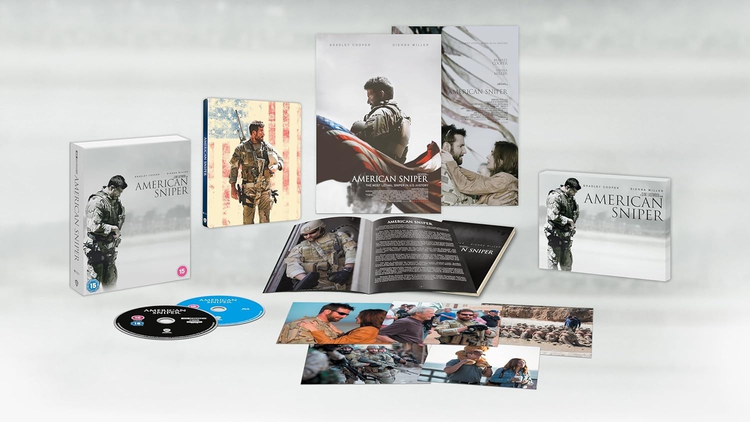 AMERICAN SNIPER (2014) Ultimate Collector’s Edition 4K UHD Blu-Ray Steelbook NEW