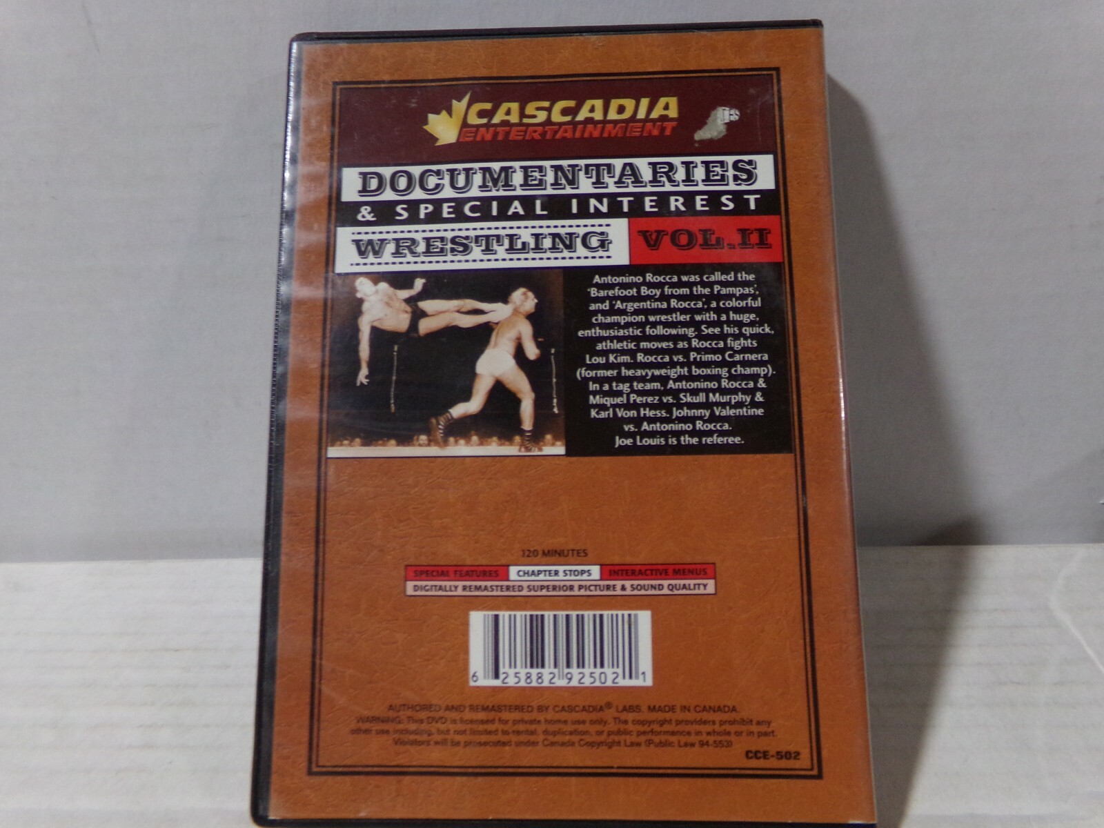Cascadia Entertainment Wrestling Vol.2 DVD 072921DMT