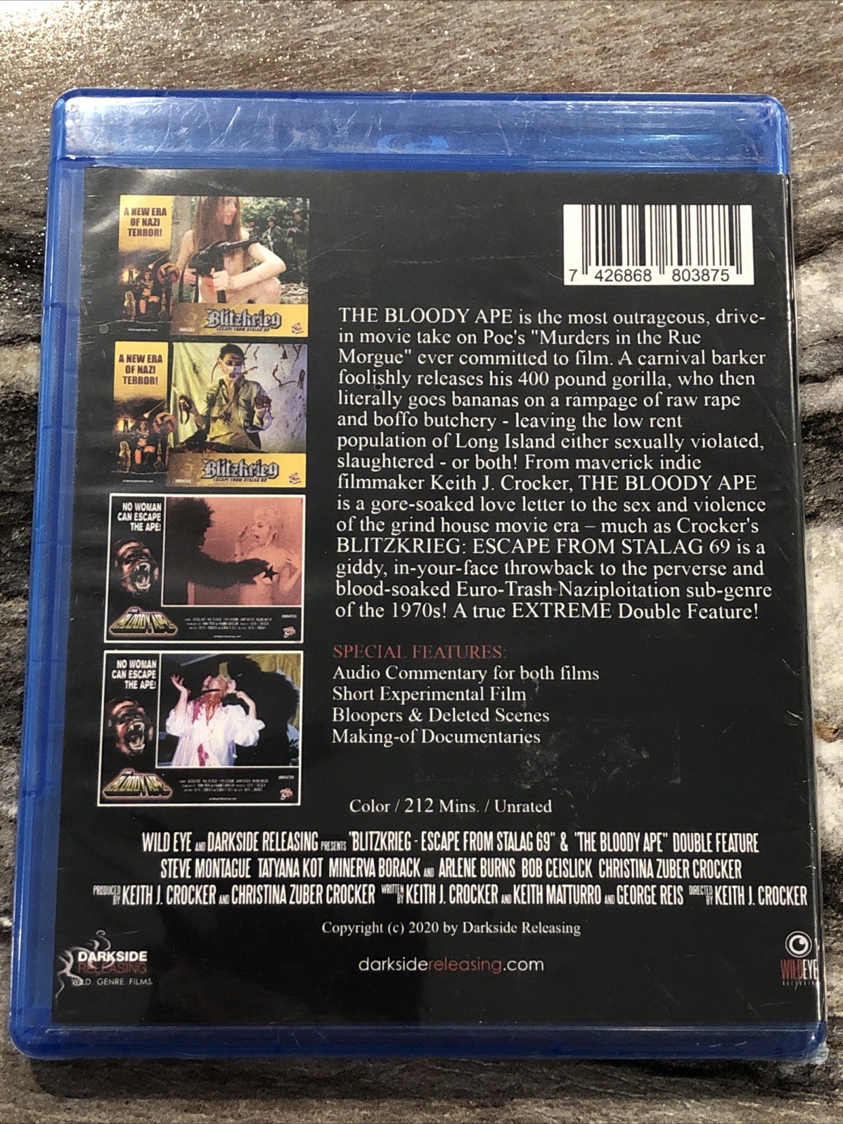 Blitzkrieg Escape From Stalag 69 / The Blood Ape Blu-ray Double Feat. New Sealed