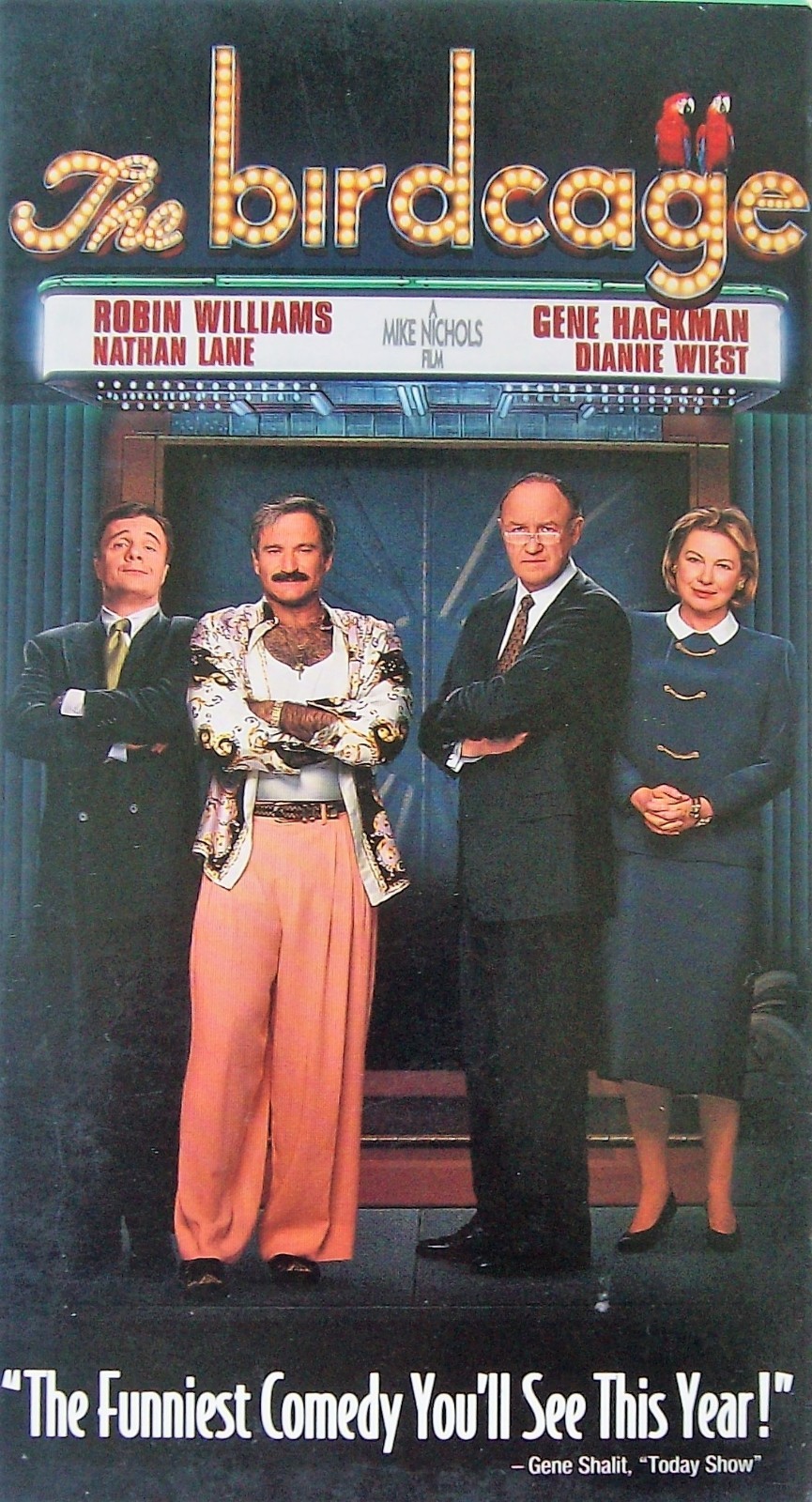 The Birdcage (VINTAGE VHS, 1996, VG) Robin Williams, Gene Hackman