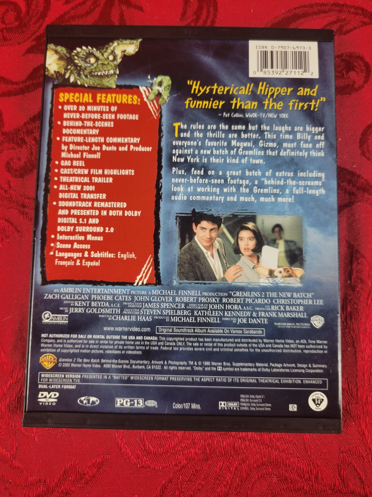GREMLINS 1 / GREMLINS 2: The New Batch (2007) Warner Bros., Joe Dante