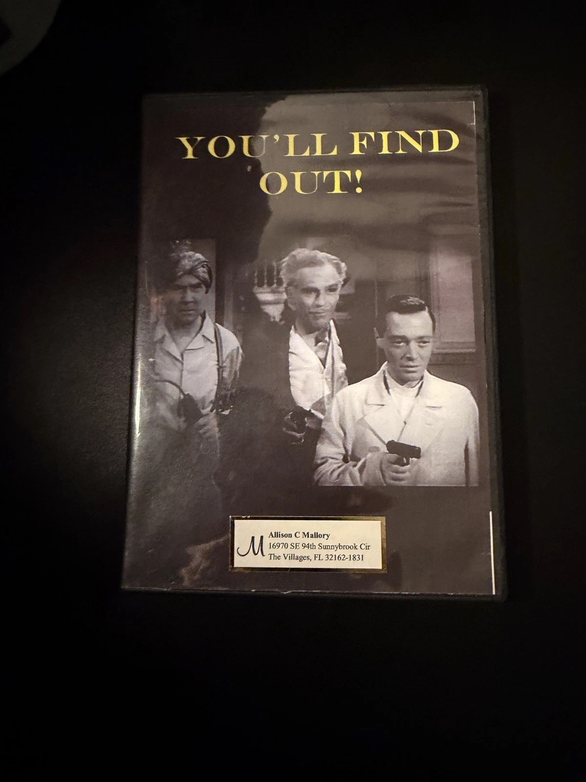 You’ll Find Out Very Rare HTF OOP Film Noir PAL Cult DVD David Butler Kay Kyser
