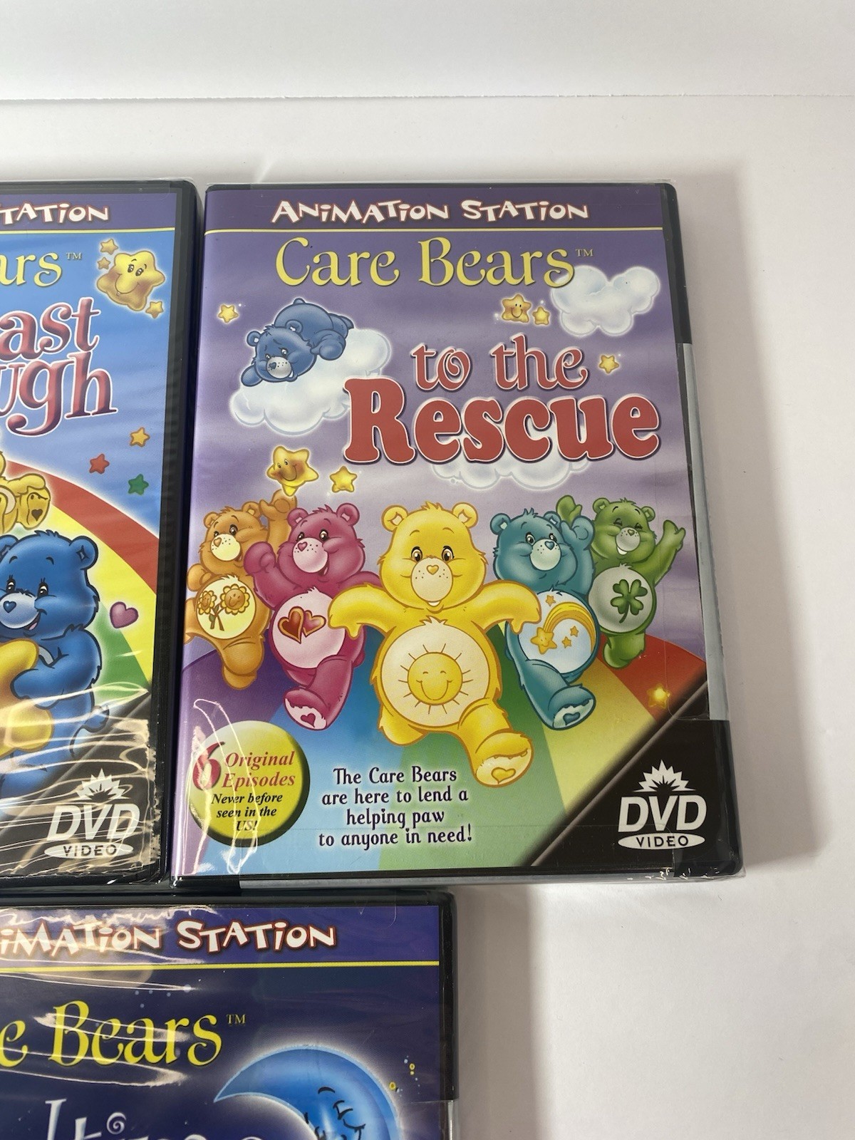Care Bears DVD Lot of 3 Last Laugh Bedtime Stories Care Bears To The Rescue New