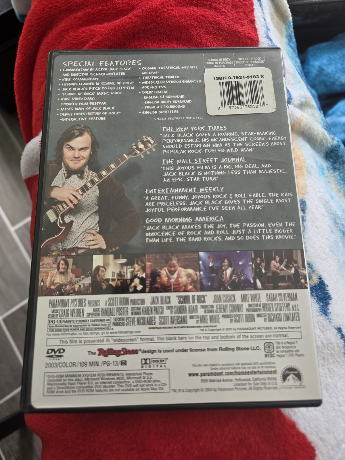 The School of Rock (DVD, 2004, Checkpoint – Widescreen)
