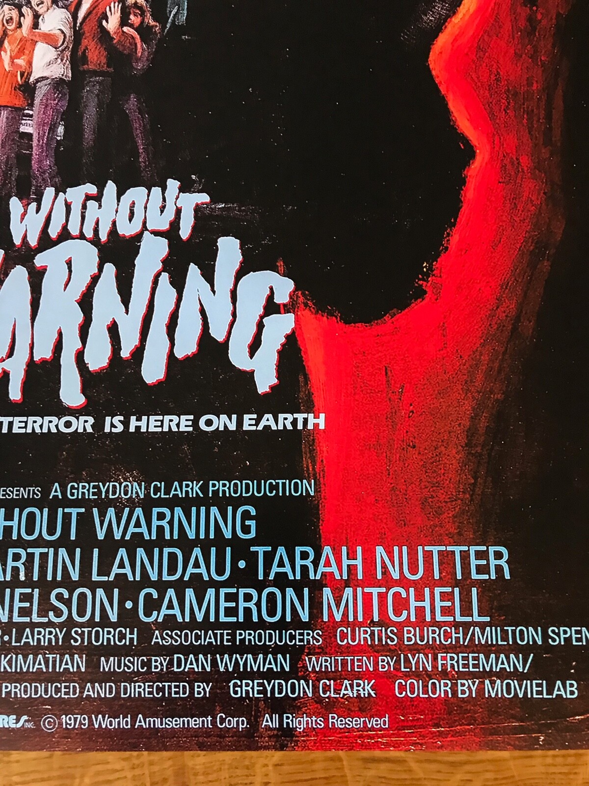 Poster Without Warning 430mm x 640mm (bit bigger than A2)