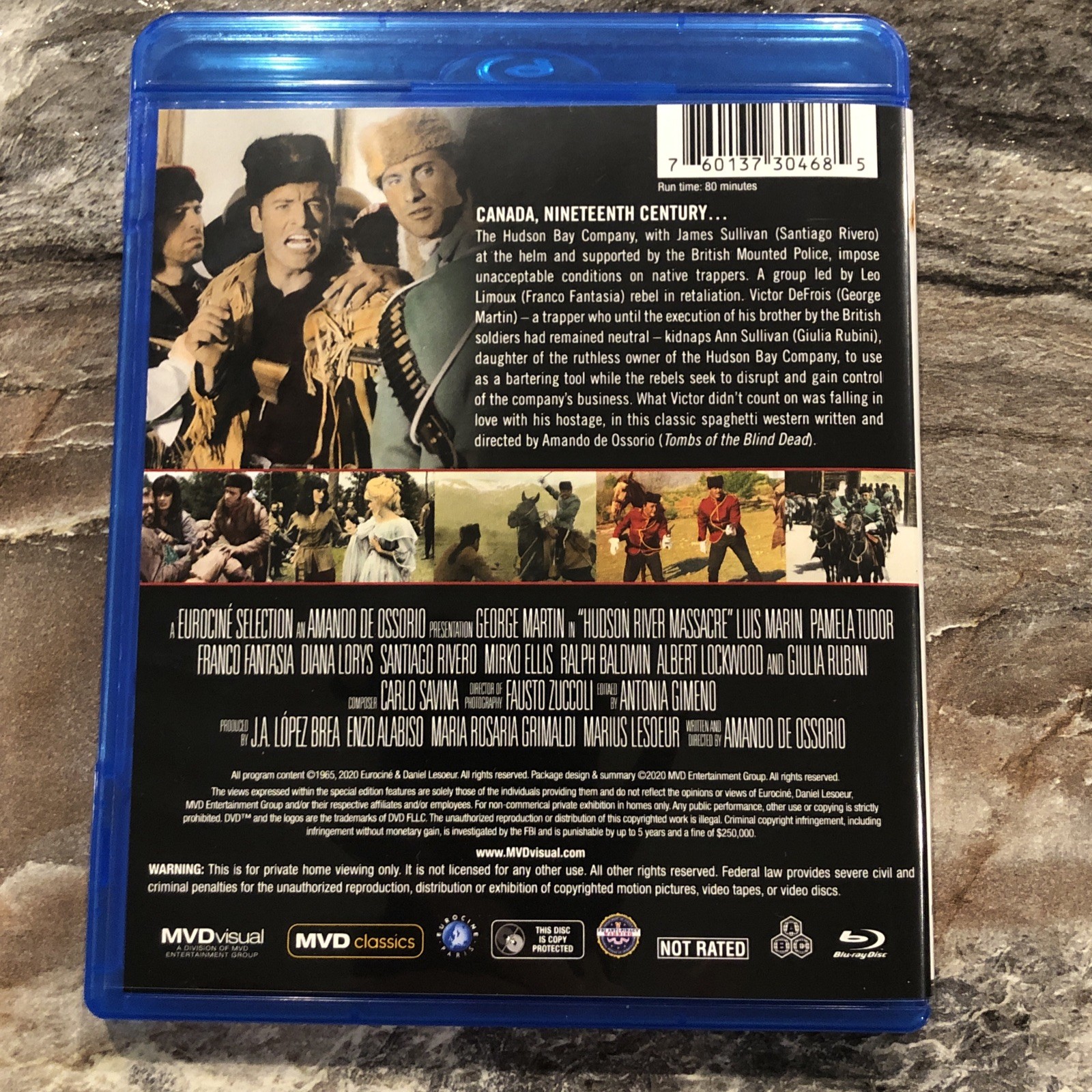 Hudson River Massacre Blu-ray 1965 Spaghetti Western Euro Adventure Like New