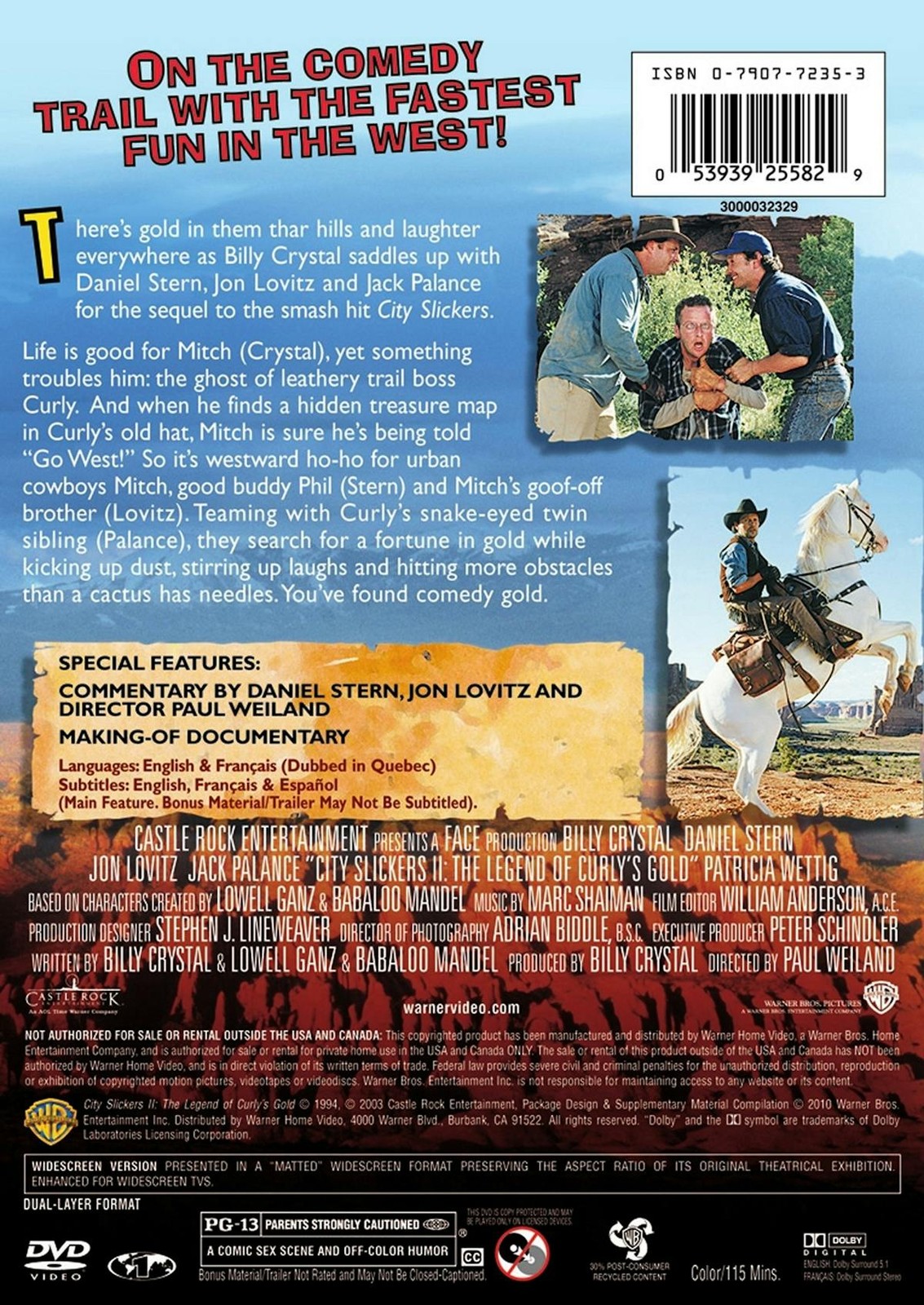 City Slickers 2 – The Legend of Curly’s Gold DVD Billy Crystal NEW
