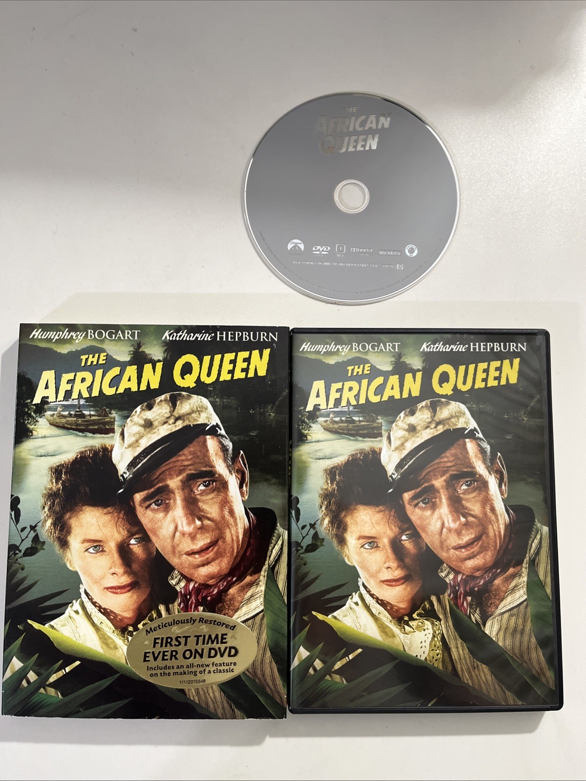 The African Queen (DVD, 1951) BOGART/ HEPBURN with Slipcover