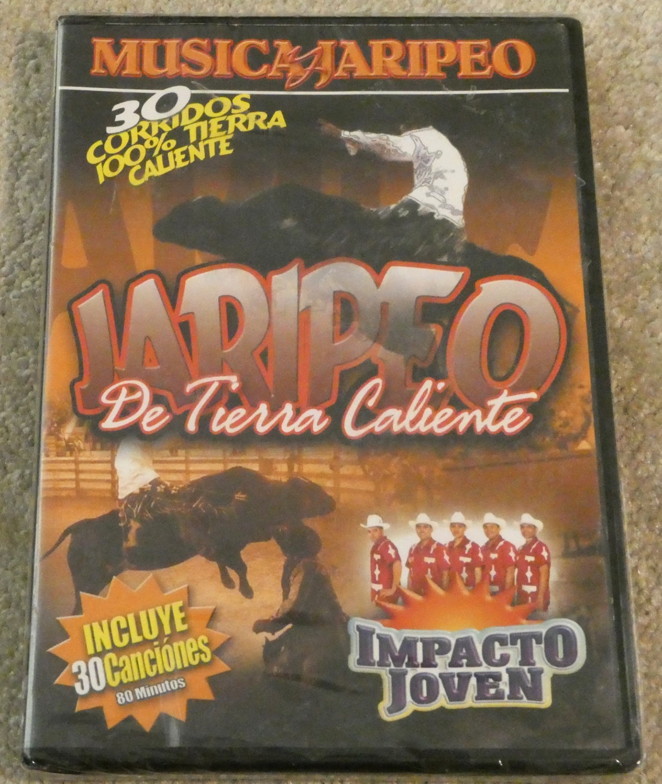 Musica Jaripeo de Tierra Caliente SEALED DVD 30 Canciones Impacto Joven Vina