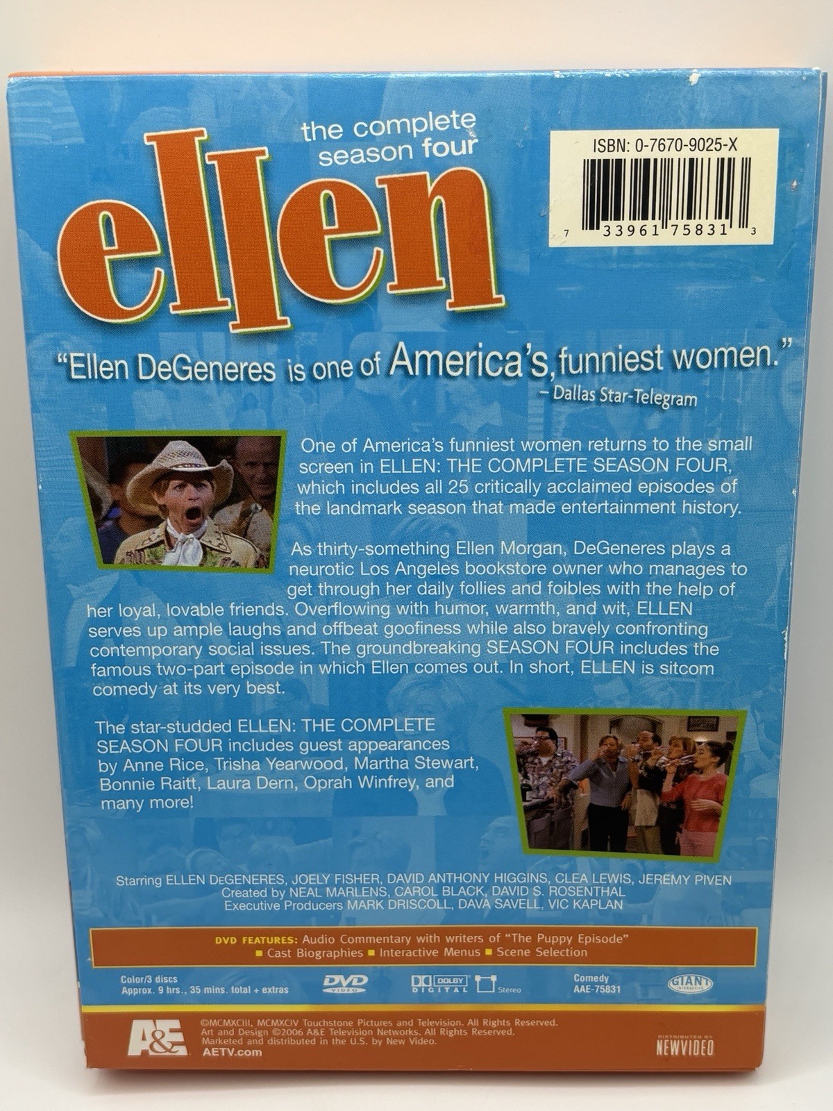 Ellen: The Complete Season Four (DVD, 2006, 3-Disc Set)