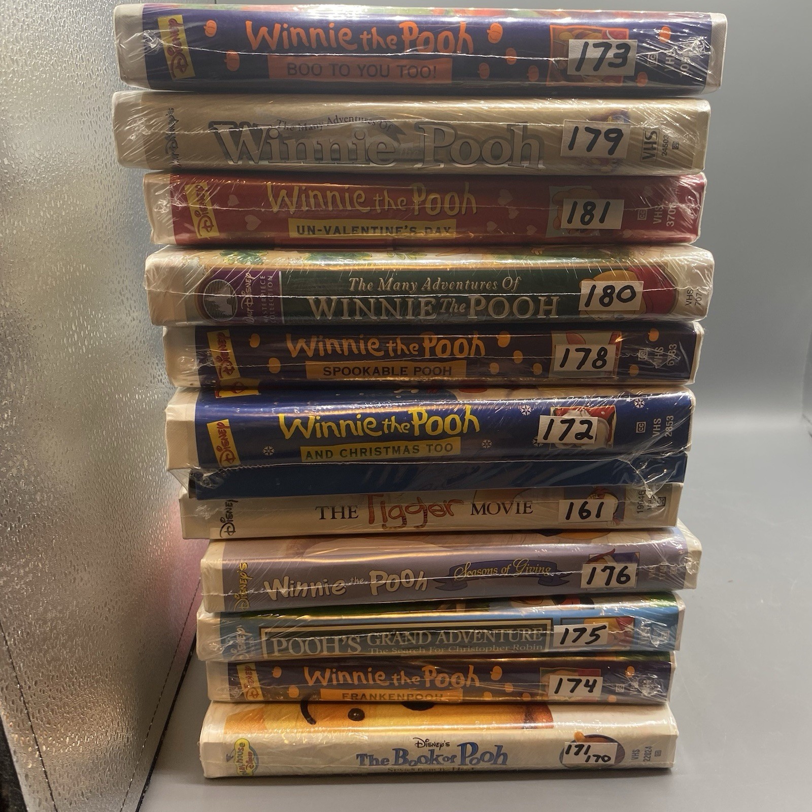 Winnie The Pool Sealed VHS Lot of 11 Assorted Titles