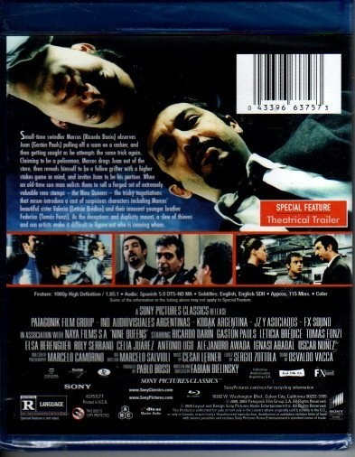 Nine Queens (Blu-ray, 2000) (Ricardo Darín) NEW, sealed
