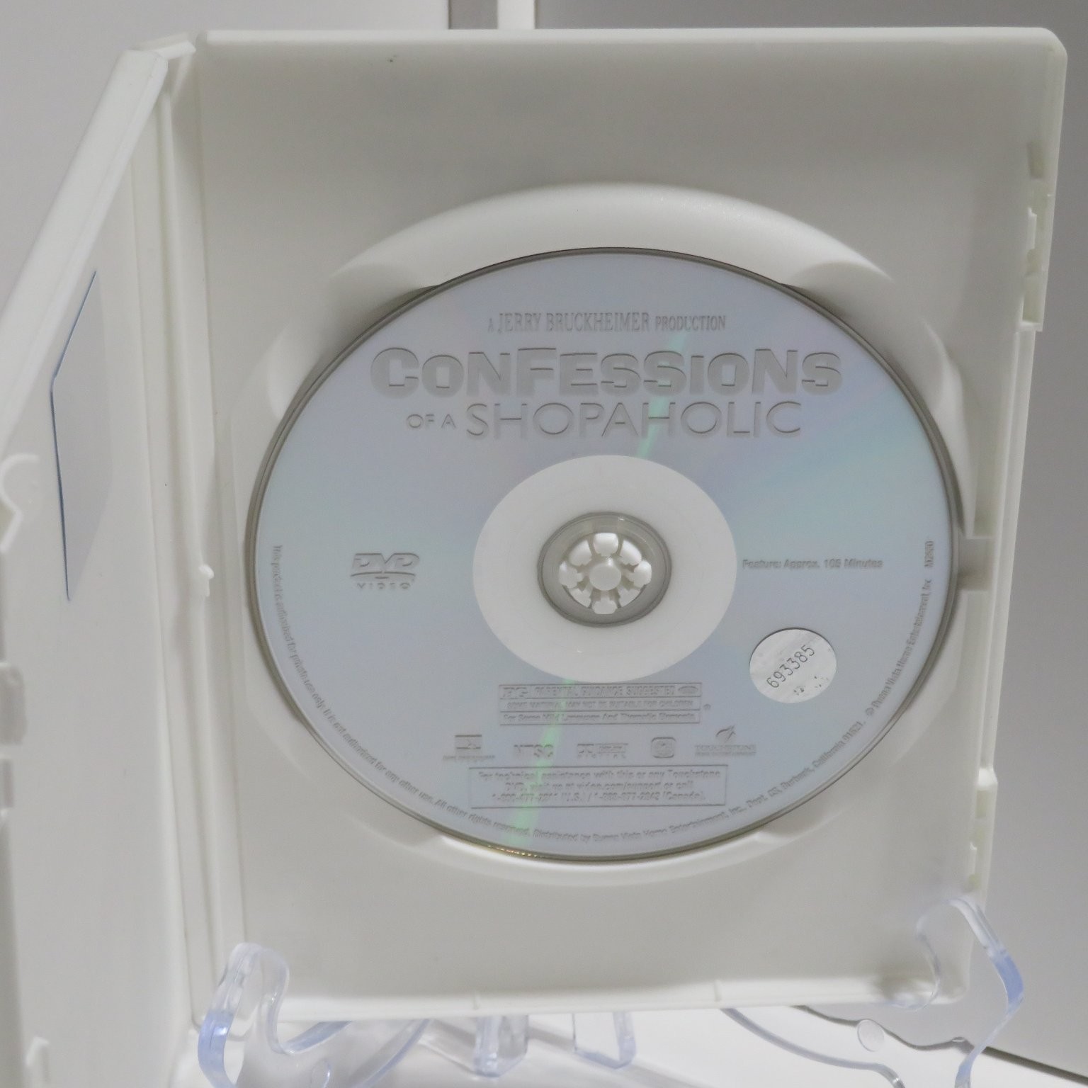 Confessions of a Shopaholic DVD 2009 Isla Fisher Hugh Dancy Jerry Bruckheimer PG