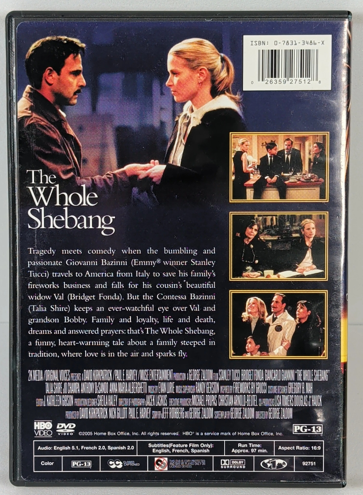 The Whole Shebang (2001) Standard Edition DVD Stanley Tucci Free Shipping