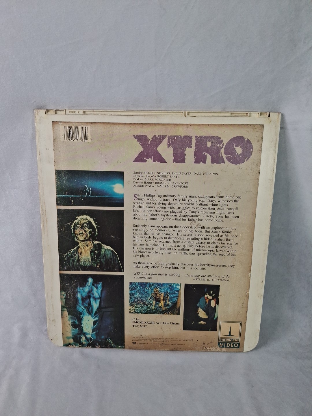 XTRO (RCA CED VideoDisc 1982) ** CULT CLASSIC HORROR Tested Working