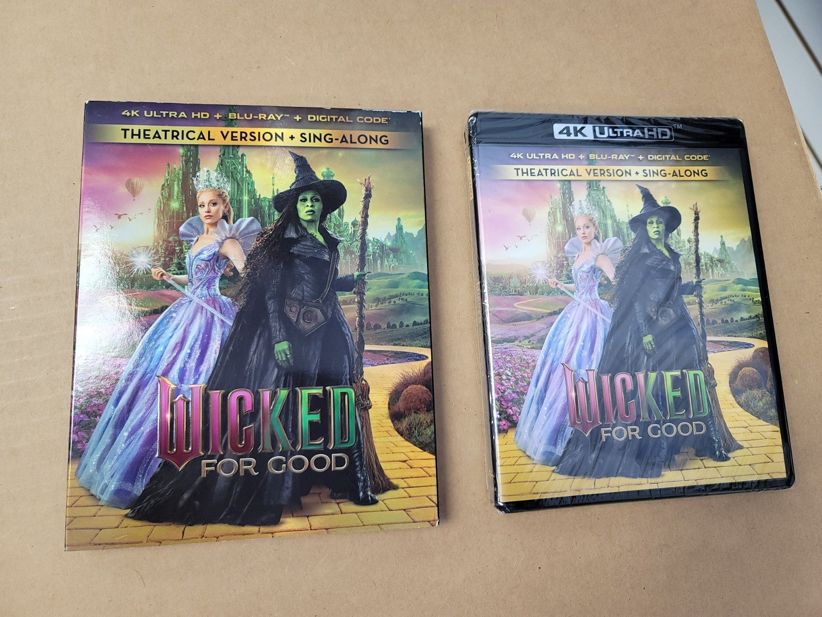 Wicked for Good Theatrical Version 4K Ultra HD Blu-Ray Sealed New With Slipcover