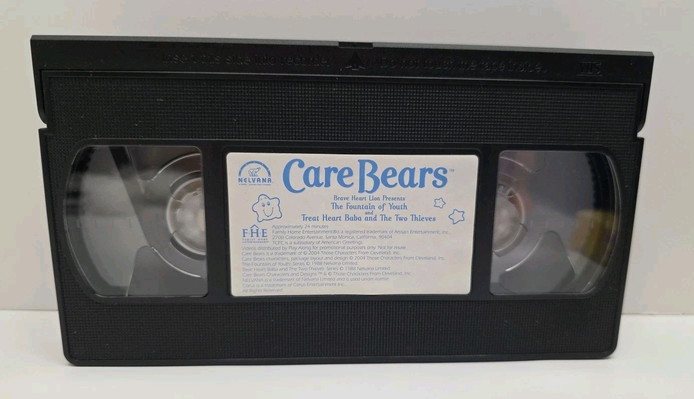 Vintage Care Bears #15 & #17 VHS Tapes Features Care Bears Cousins