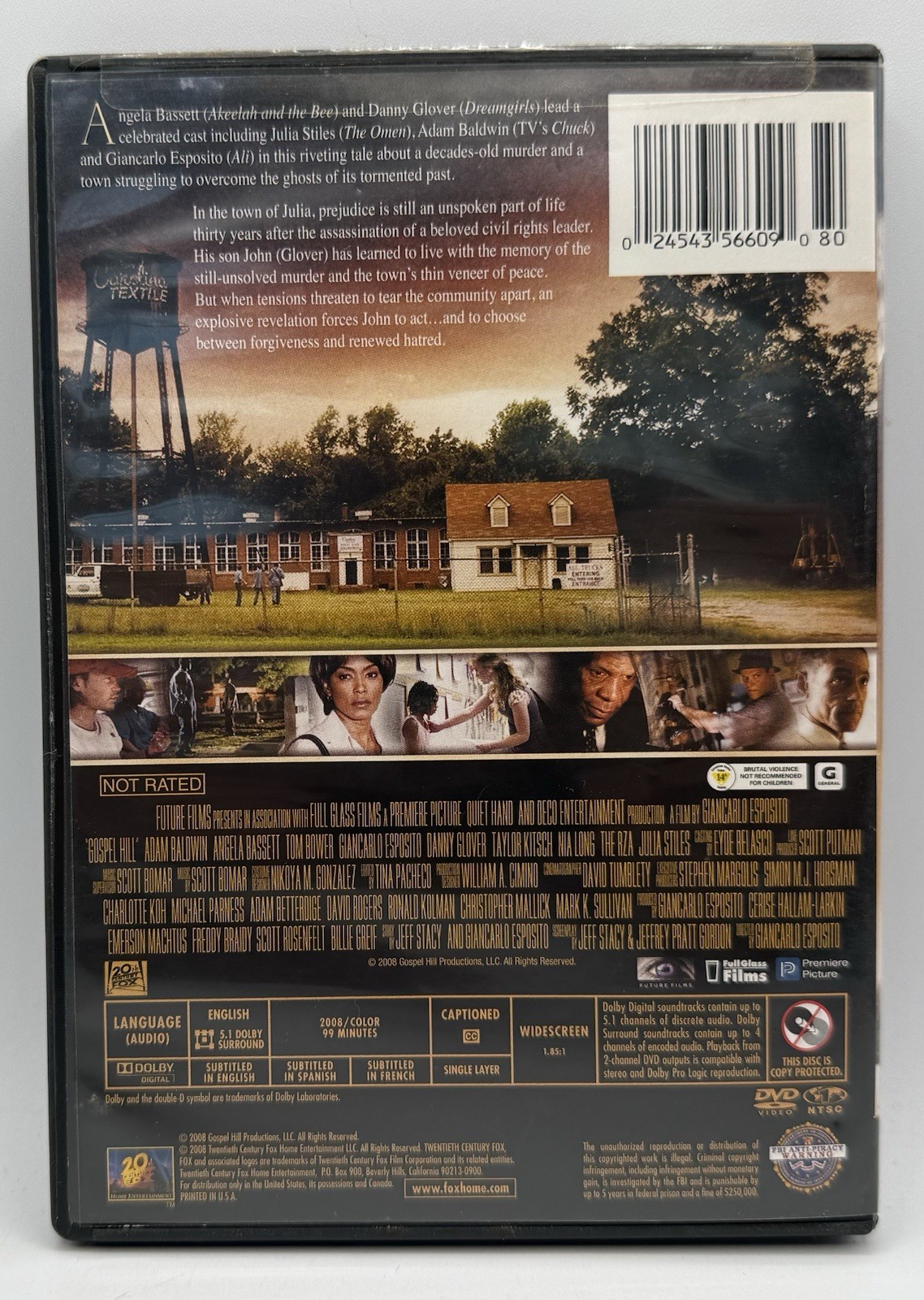 Gospel Hill DVD Widescreen Edition Angela Bassett Julia Stiles Danny Glover