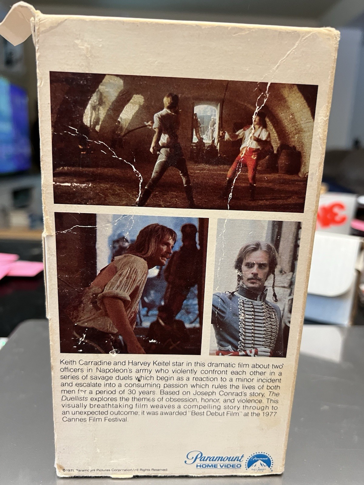 The Duellists VHS Ridley Scott Harvey Keitel Keith Carradine Paramount 8975