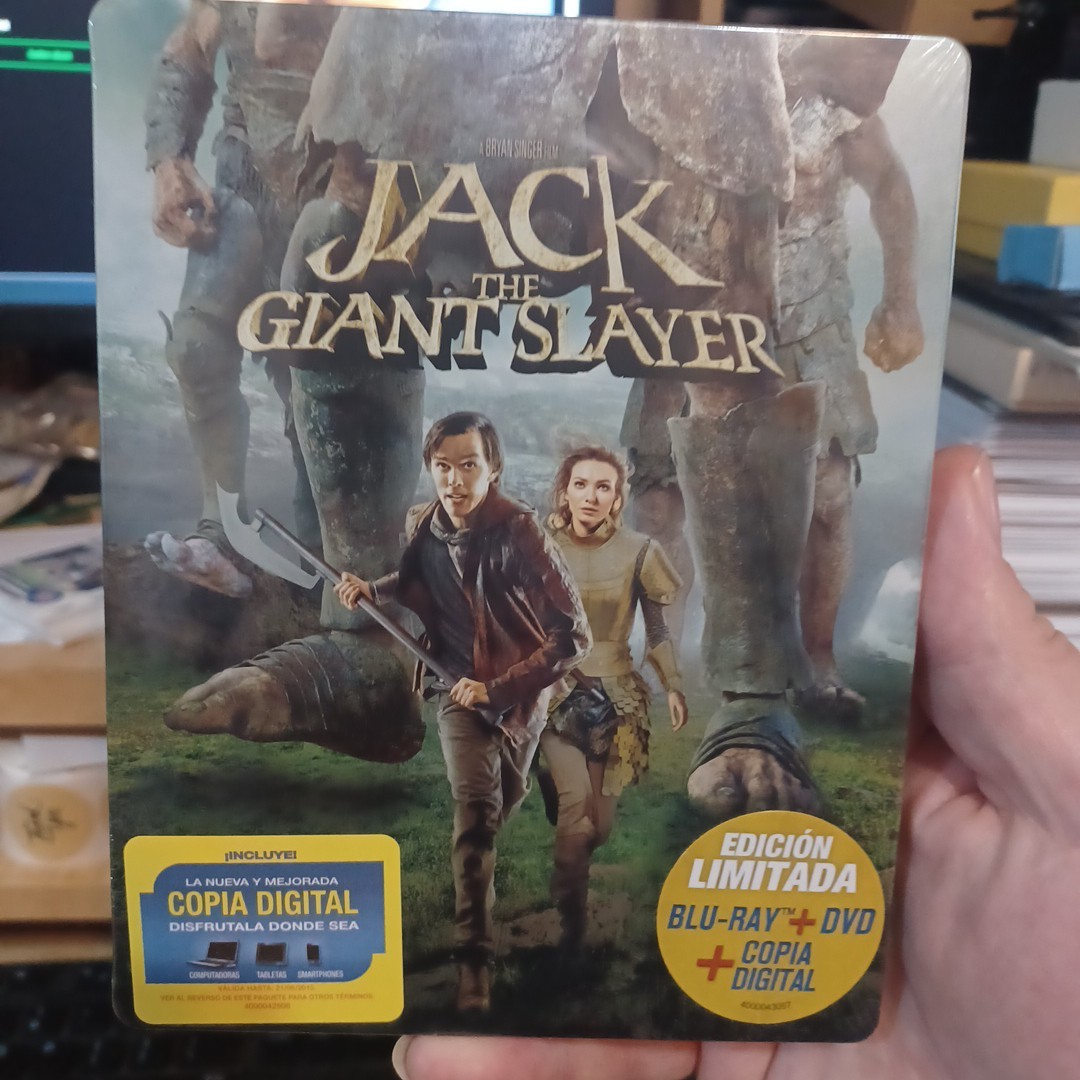 Jack The Giant Slayer (Blu-ray/DVD, Steelbook, 2010, Spanish Packging) NEW