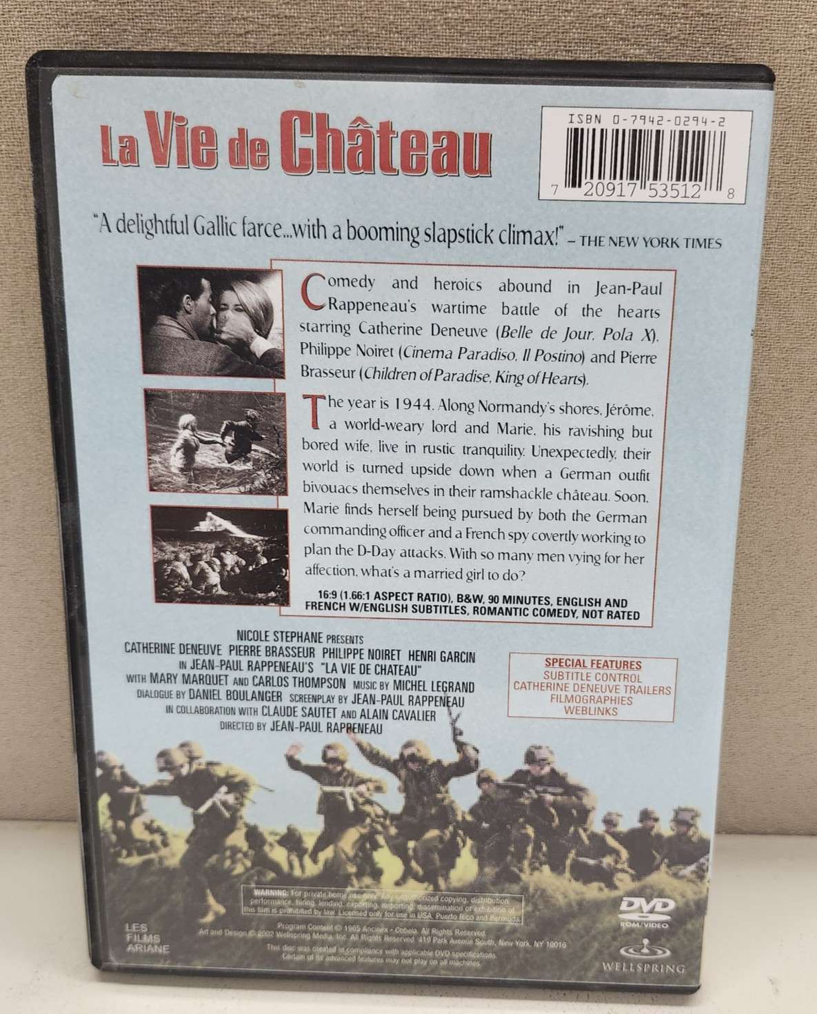 La Vie de Chateau 1965 DVD Catherine Deneuve Philippe Noiret Wellspring Media