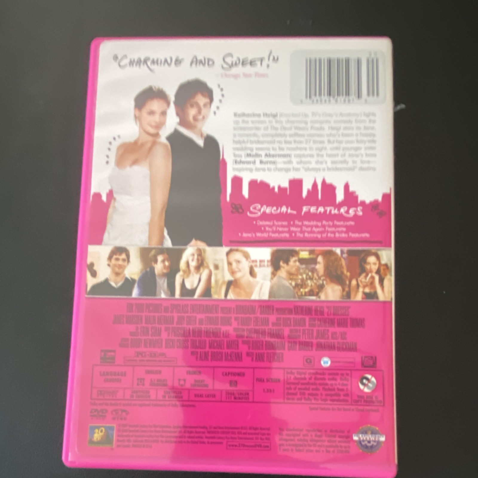20th Century Fox 27 Dresses DVD Full Screen Katherine Heigl Comedy PG-13 Region…
