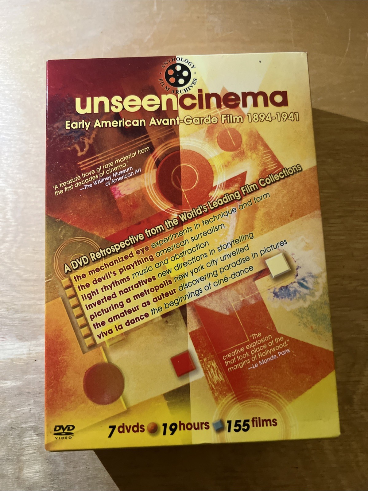 Unseen Cinema – Early American Avante-Garde Film 1894-1941 DVD, 2005, 7-Disc Set