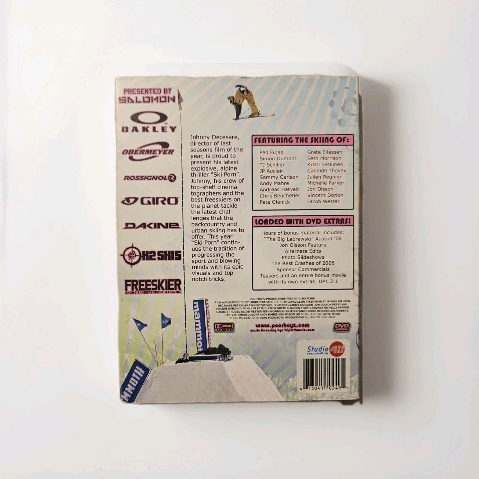 SKI PORN! (DVD, 2006, 2 DVD Set) Presented By Solomon Extreme Sports Poor Boyz