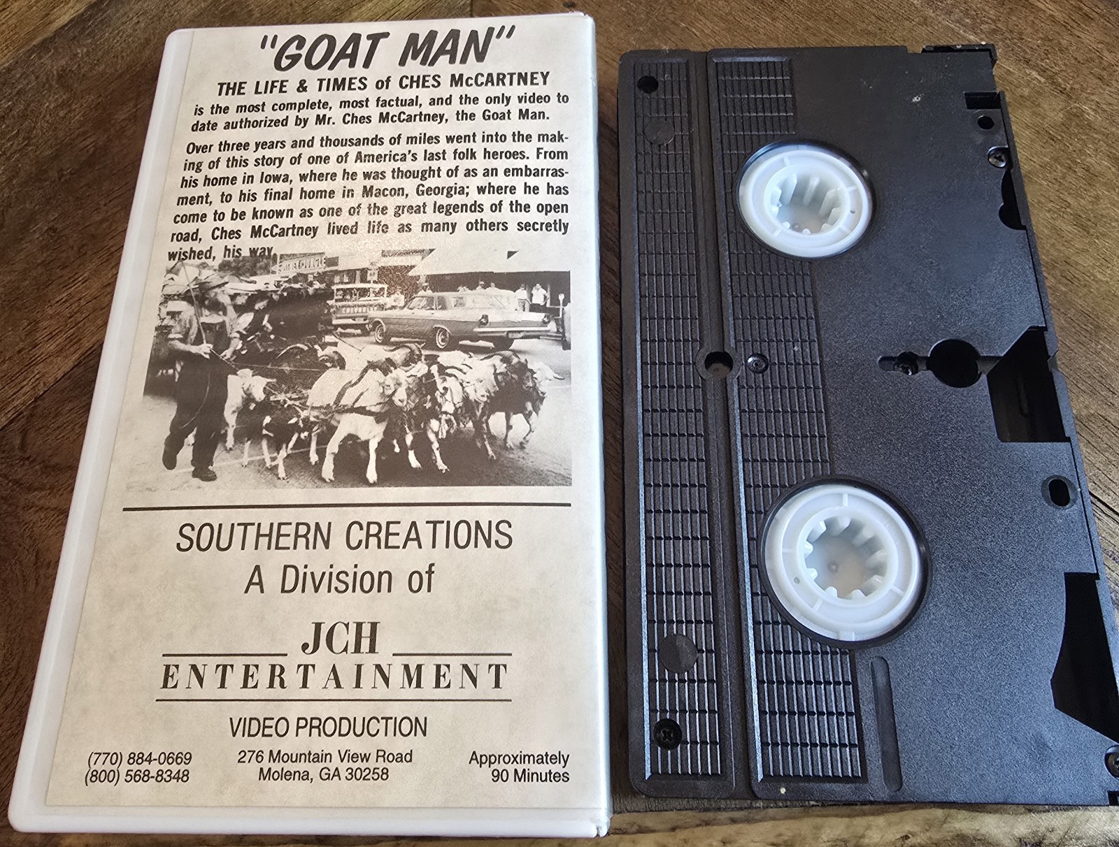 Goat Man: Life & Times of Ches McCartney VHS 1993 NR Rare HTF Southern Creations