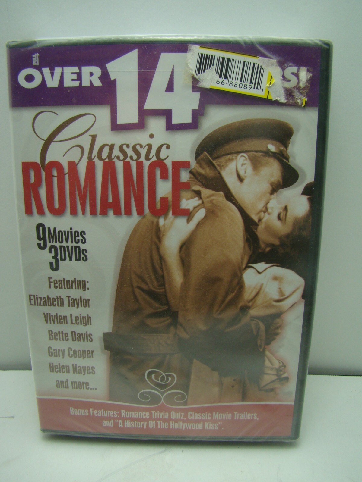 Over 14 Hours of Classic Romance 9 Movies on 3 DVDs with bonus features – NEW