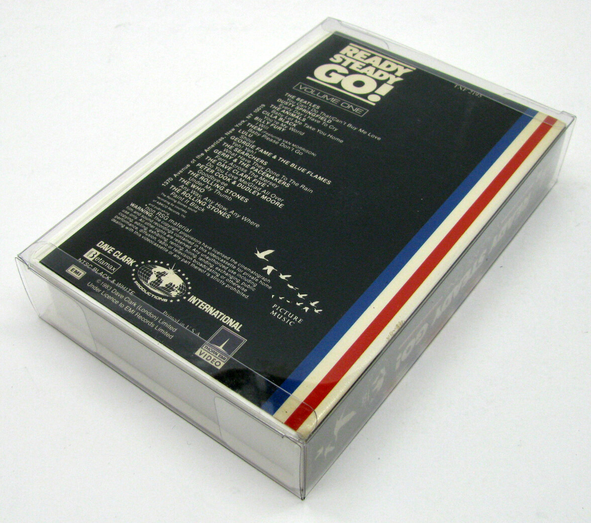 10x BETAMAX MOVIE SMALL CLAMSHELL (SIZE B) – CLEAR PLASTIC PROTECTIVE BOX