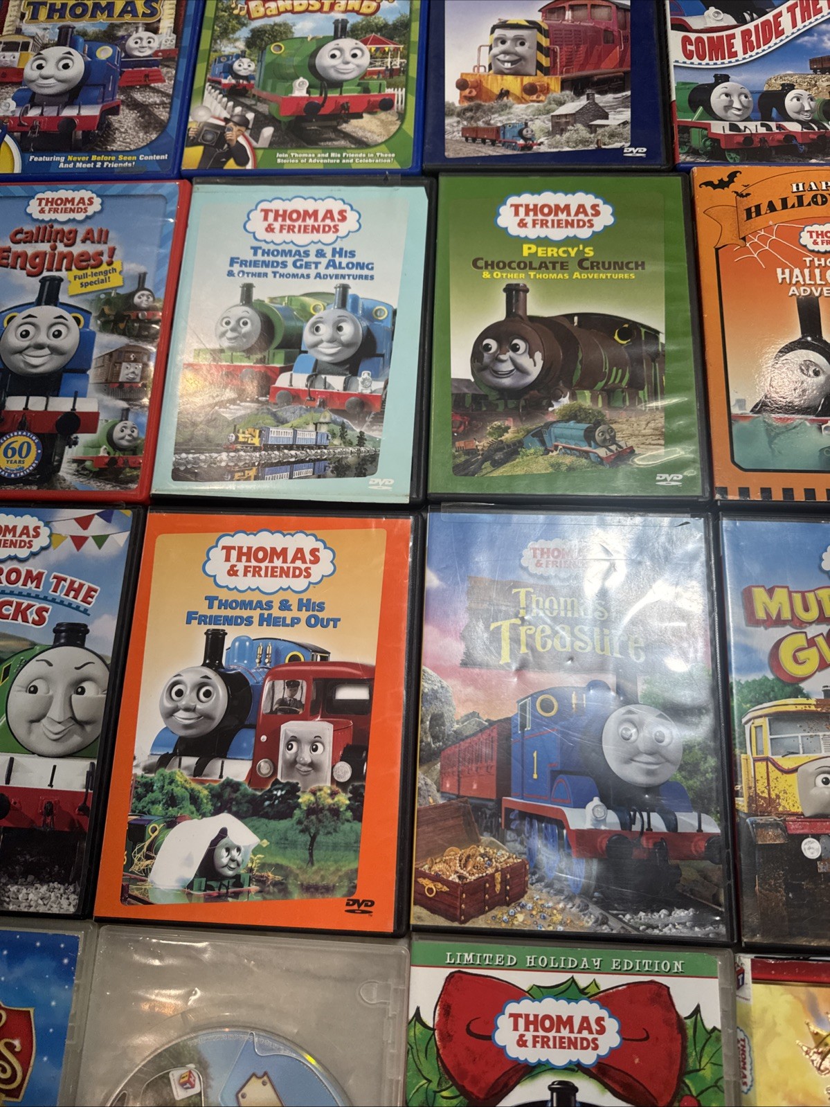 Thomas The Train & Friends DVD Lot of 31 Christmas Halloween Movies Preschool