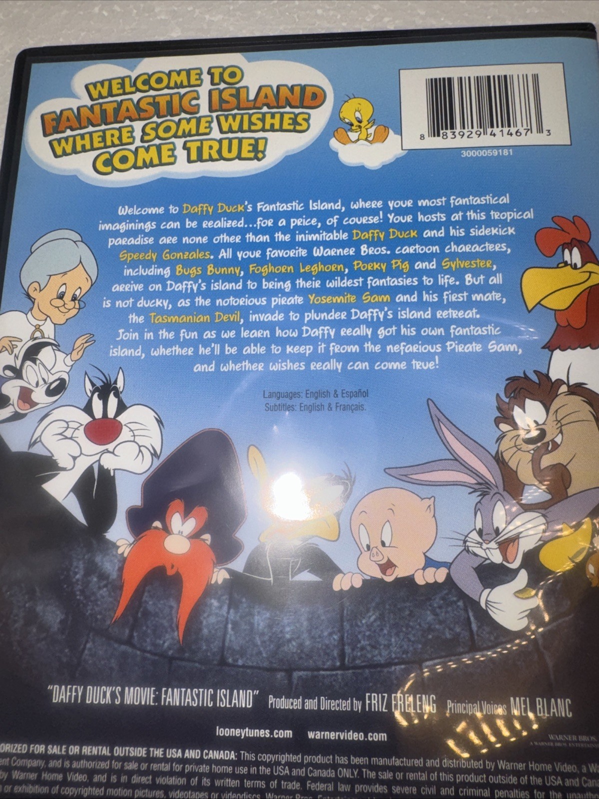 Daffy Duck’s Movie: Fantastic Island DVD Mel Blanc Friz Freleng Animation
