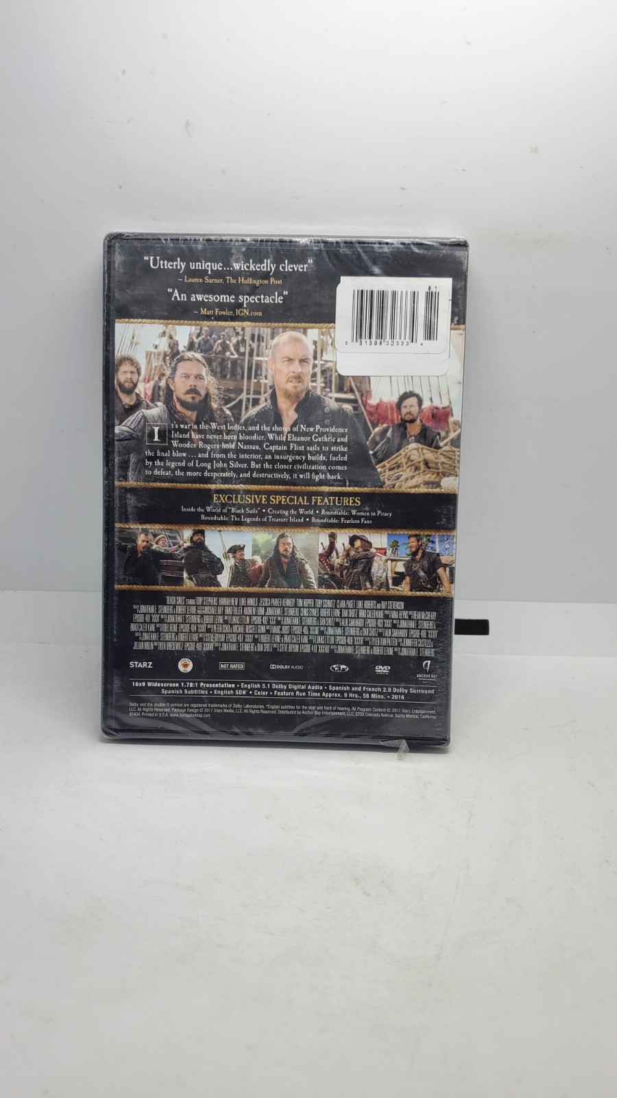 Black Sails: the Complete Fourth Season (DVD, 2017) New