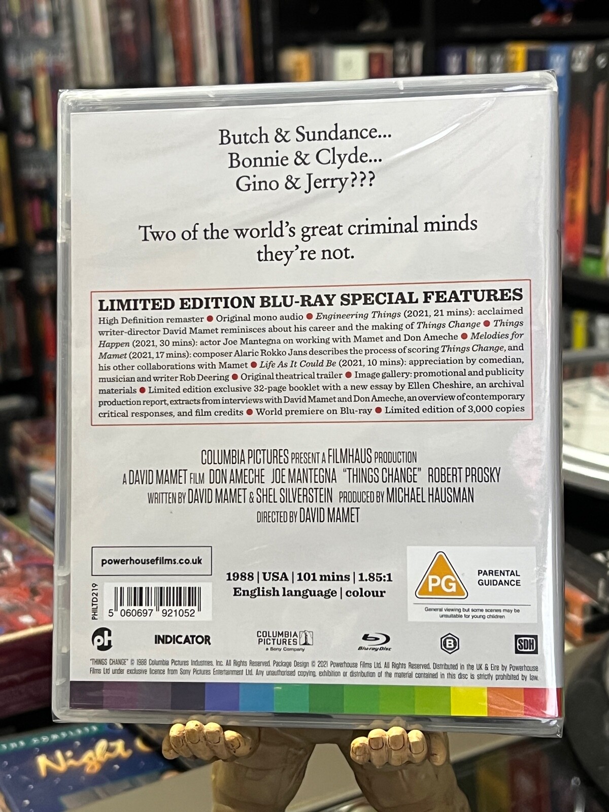 Things Change (BLU-RAY) David Mamet, NDICATOR! LIMITED EDITION! ZONE B! NEW!