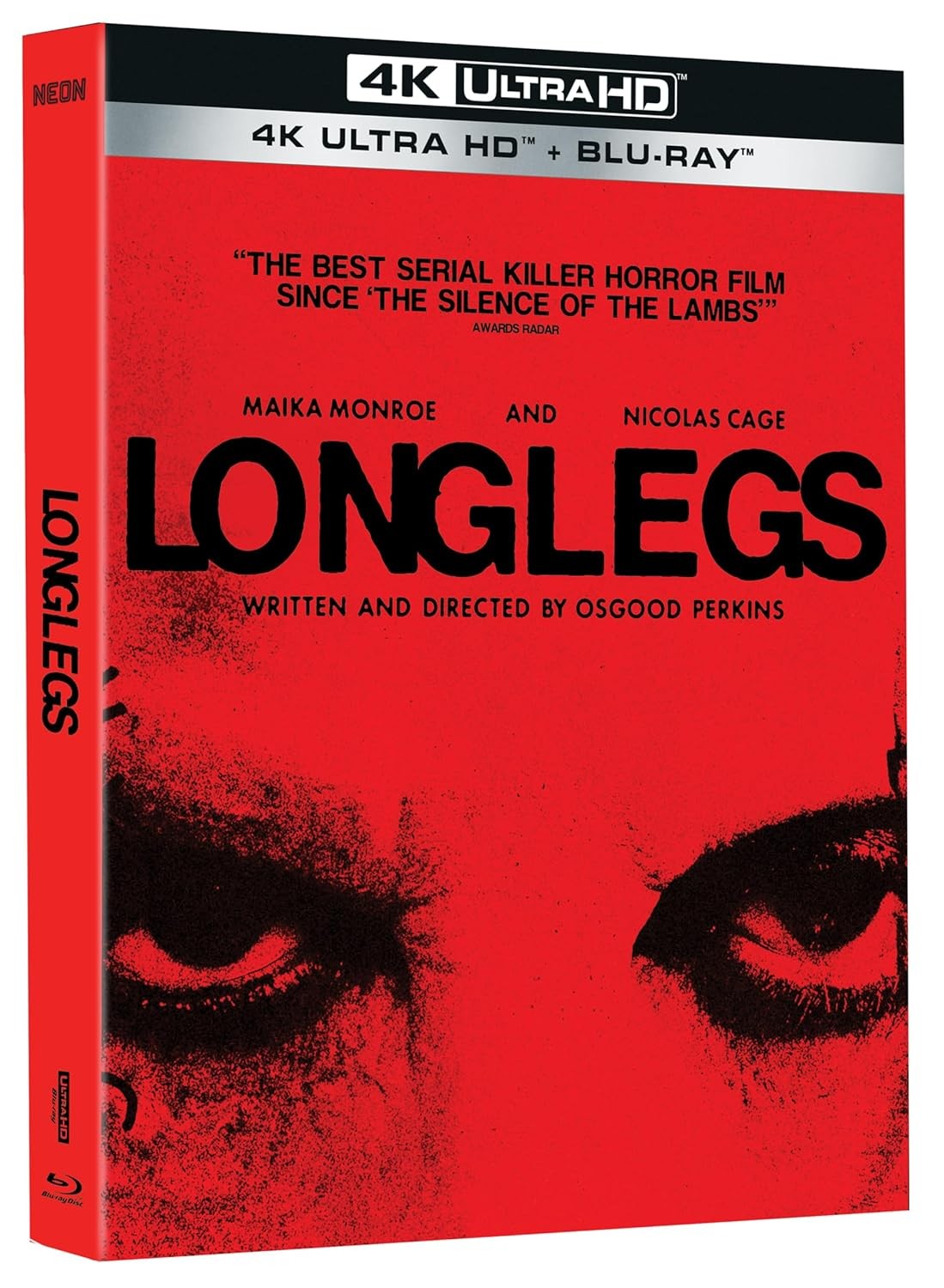 Longlegs (4K UHD Blu-ray) Maika Monroe Osgood Perkins Nicolas Cage