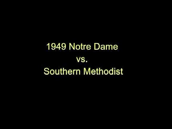 1949 College Football DVD Notre Dame at SMU Williams Sitko Hart Walker FREE SHIP