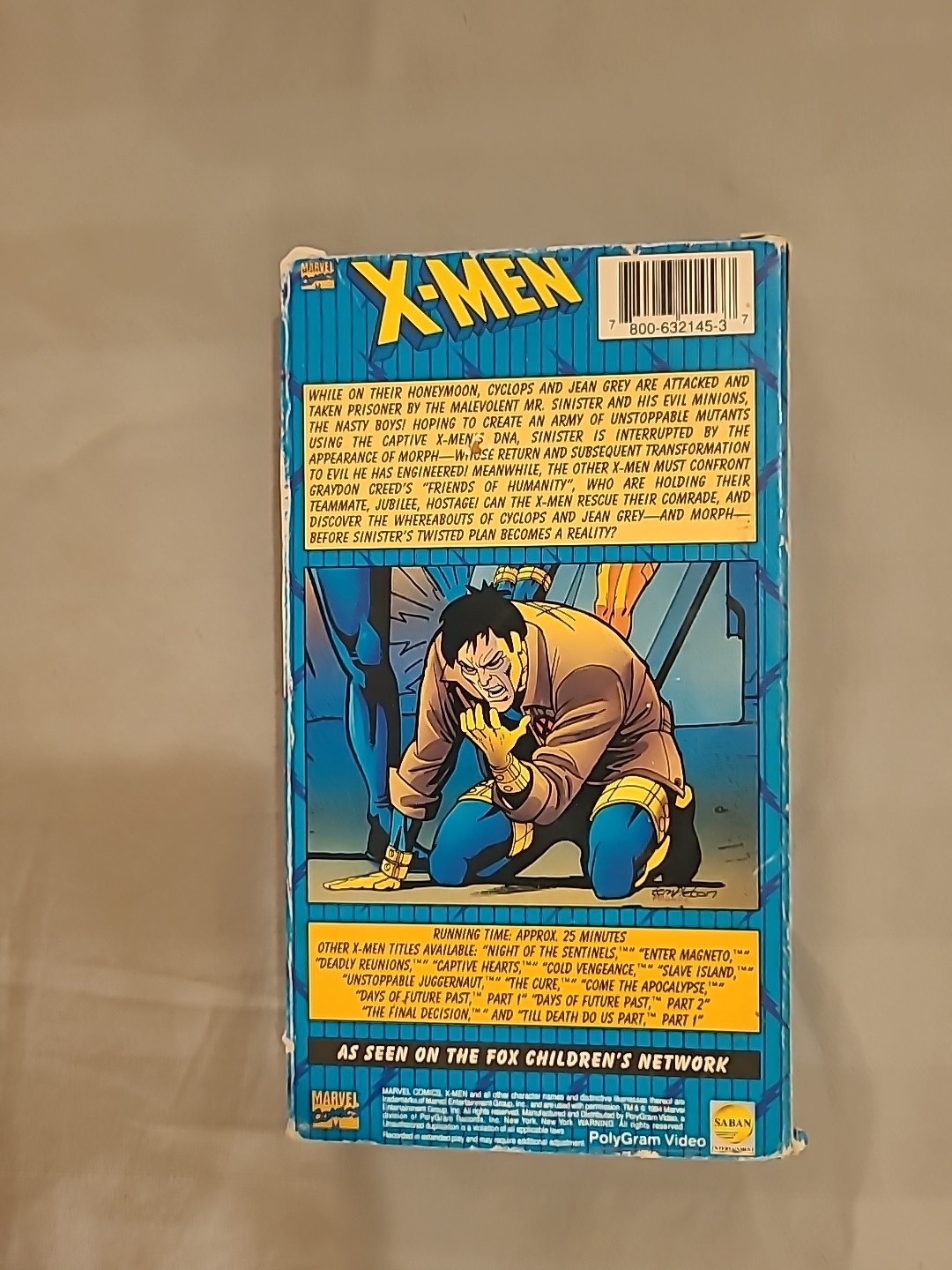X-Men Till Death Do Us Part 2 VHS 1994 Animated