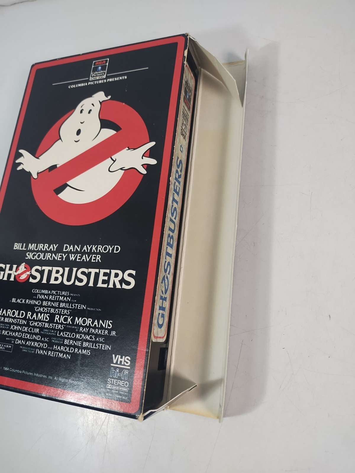 Ghostbusters VHS ~ 1985 First Release Side Load RCA TDK Red Border *NICE Box*