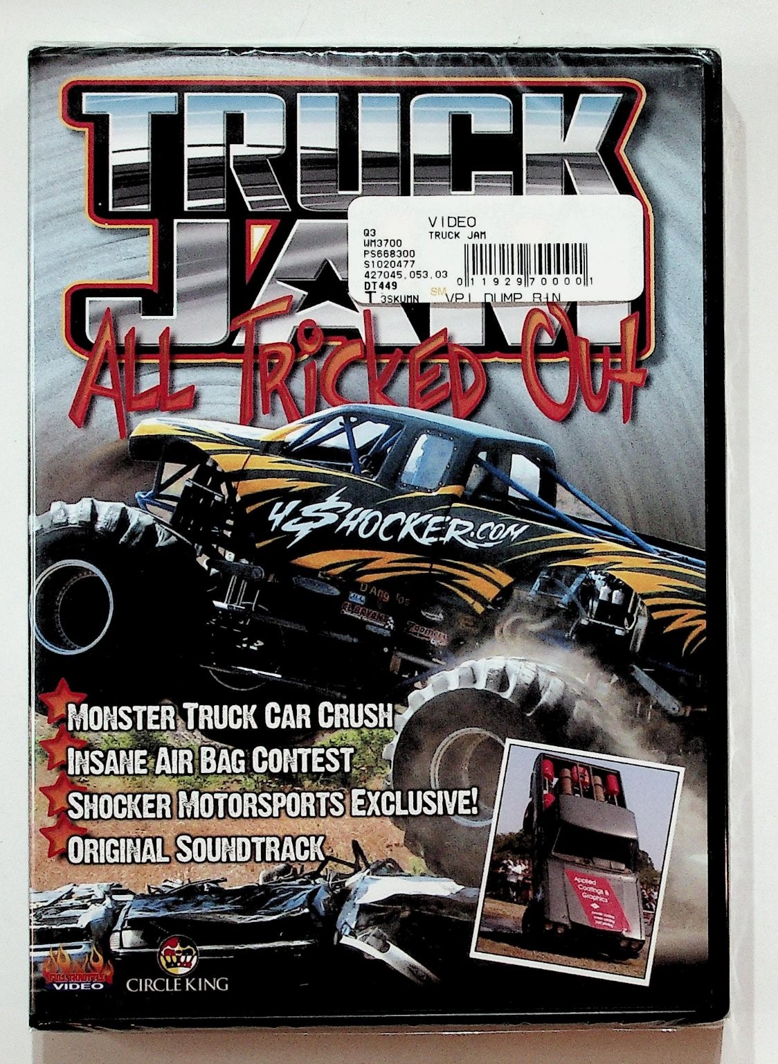 Truck Jam All Tricked Out DVD 2005 Monster Truck Crush Shocker Motorsports