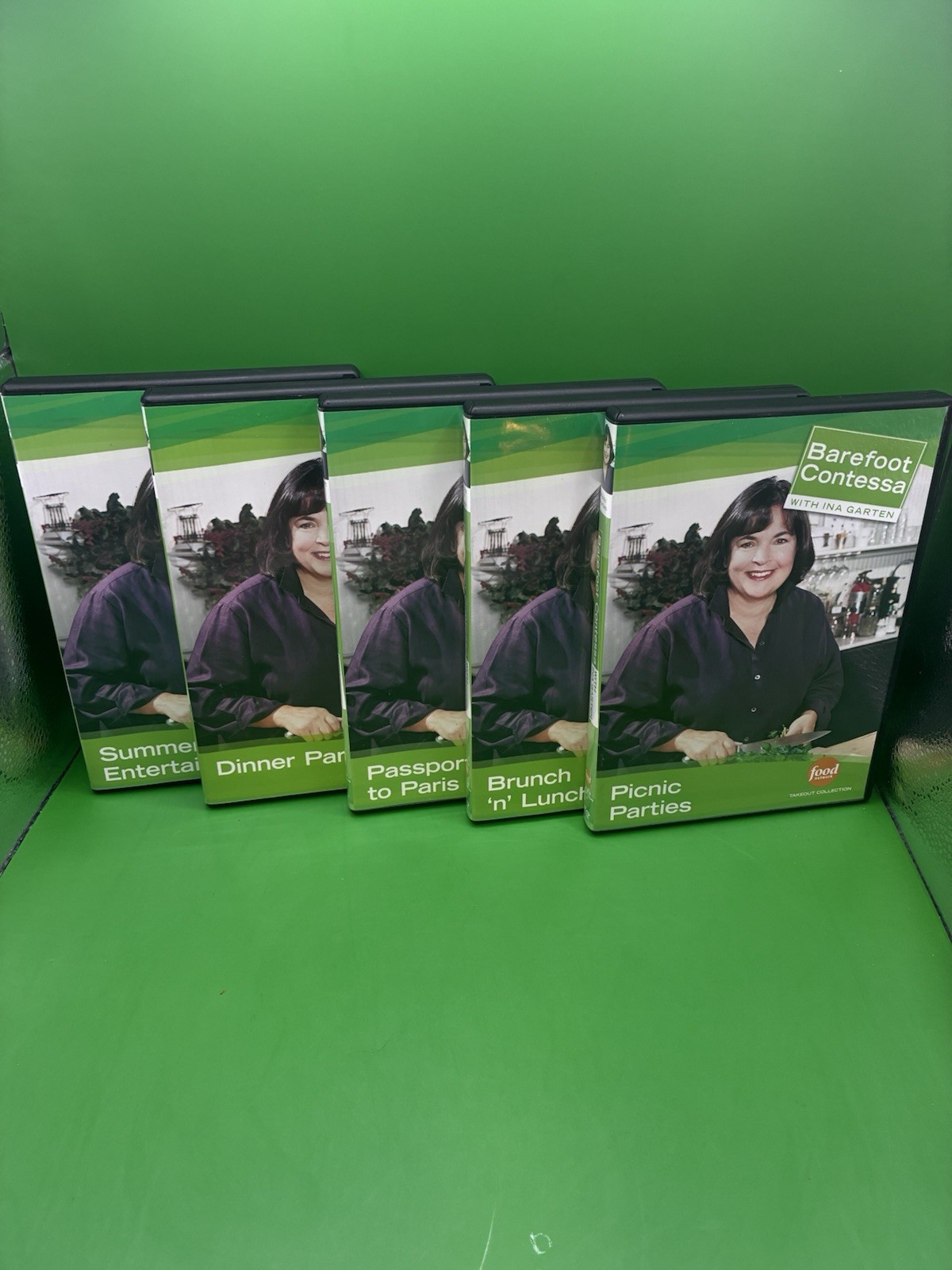 [Lot of 5] Barefoot Contessa Ina Garten DVDs Summer,Picnic,Dinner,Paris,Brunch