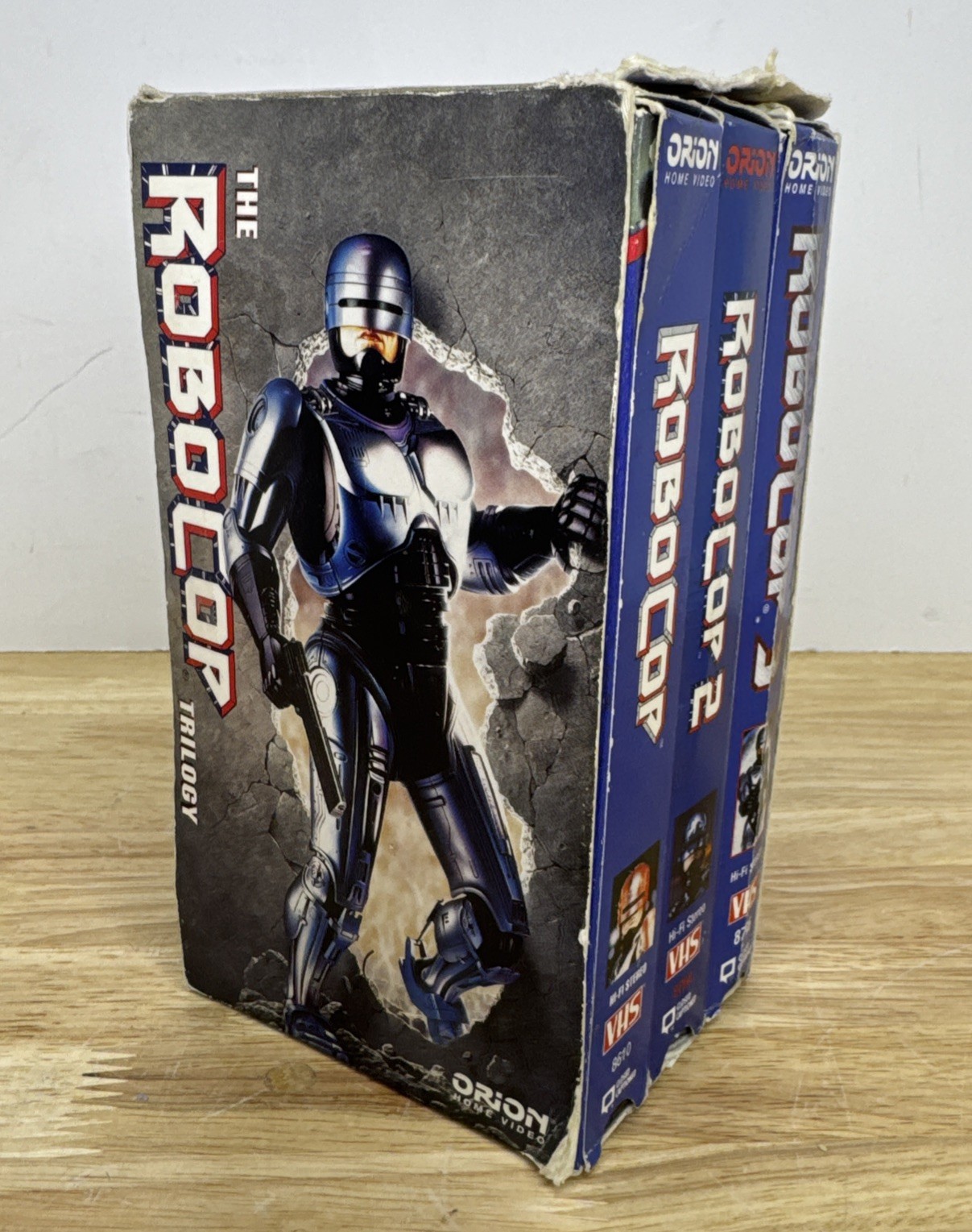 Orion RoboCop Trilogy VHS Set 1-3 Blue Sci-Fi Action 80s 90s Retro Movie Tested