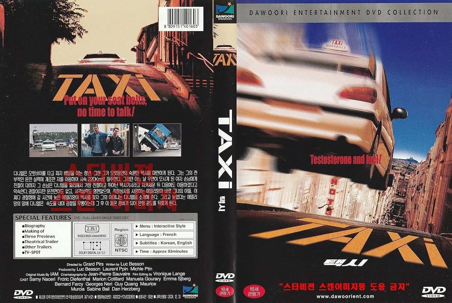 Taxi (1998) Eng Sub ‘Luc Besson’NEW DVD / SAMEDAY FREE SHIP