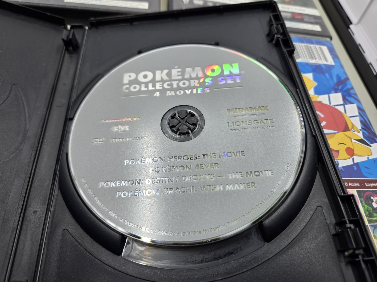 (7) Pokemon DVD Lot – Sun & Moon, Volcanion, Clash Of Ages, Heros, 4 Ever + More