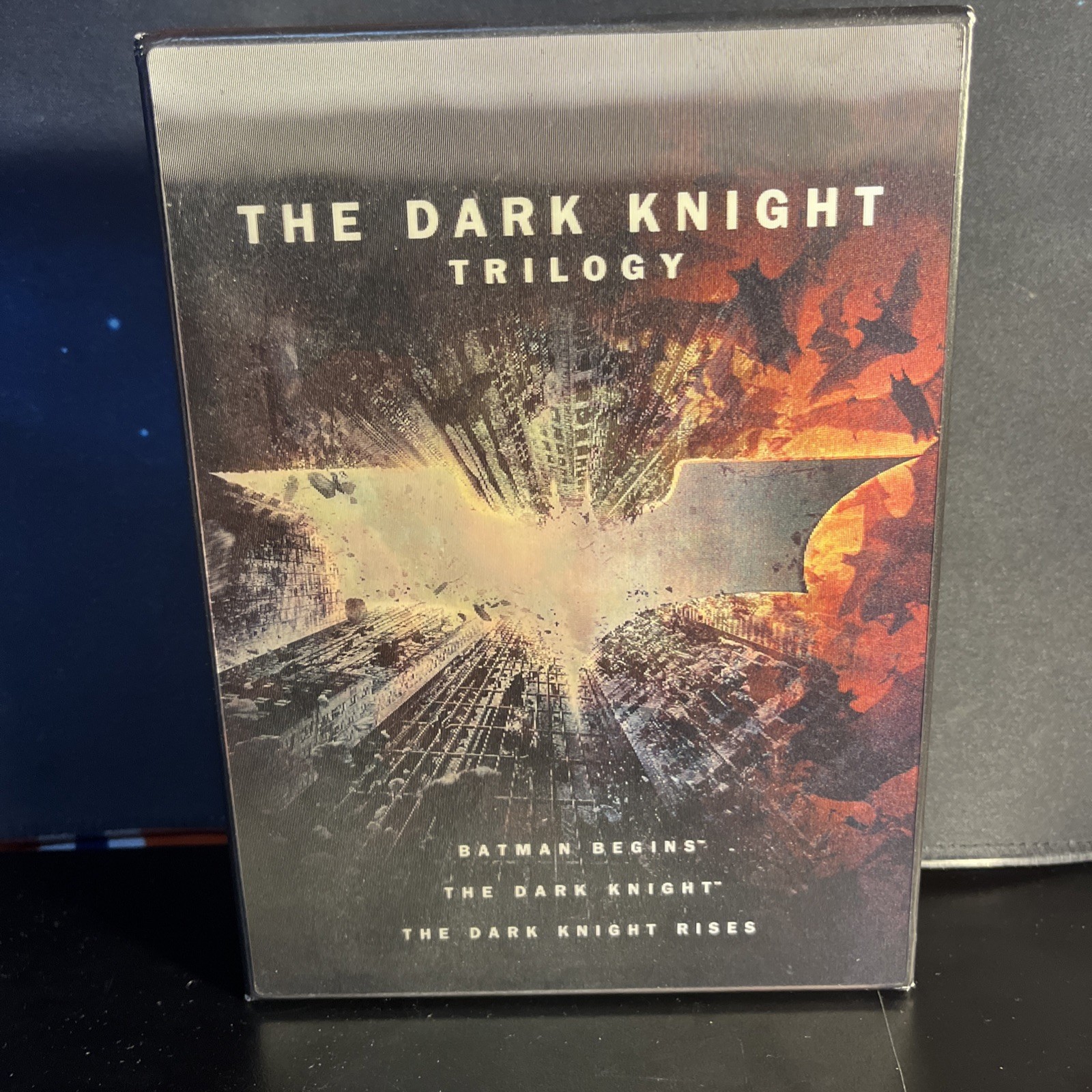 The Dark Knight Trilogy Complete Box Set With Lenticular Box Set DVD