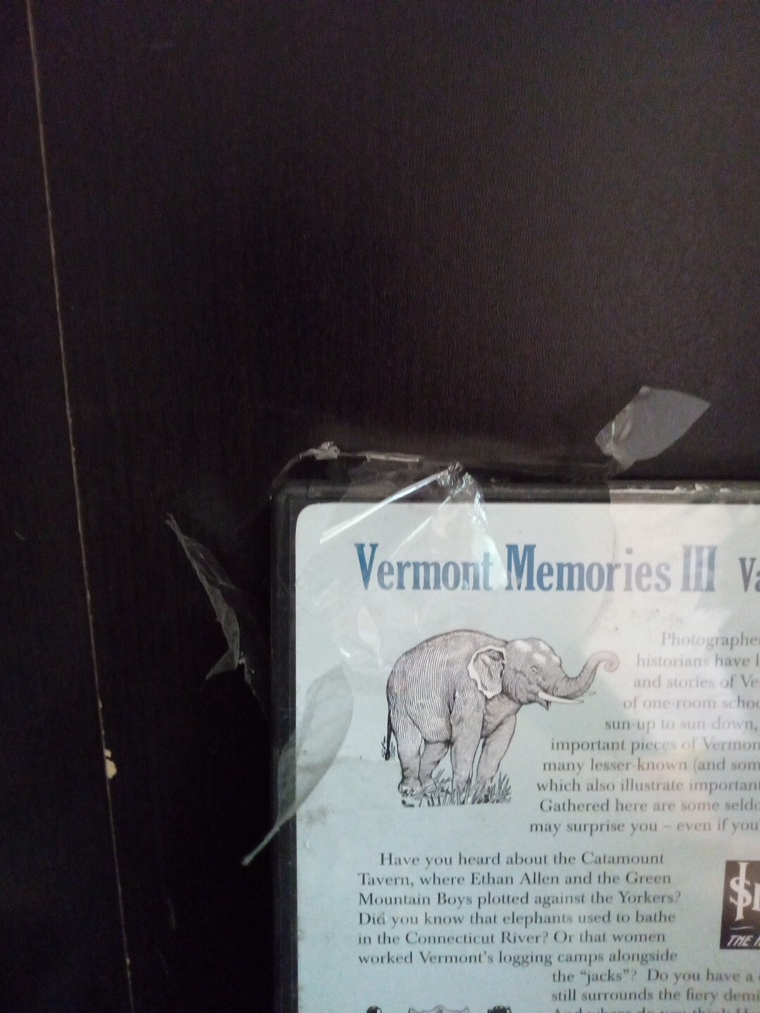 Vermont Memories III: Vanished Images DVD NEW DAMAGED SEAL See Photos ~ Shelf3