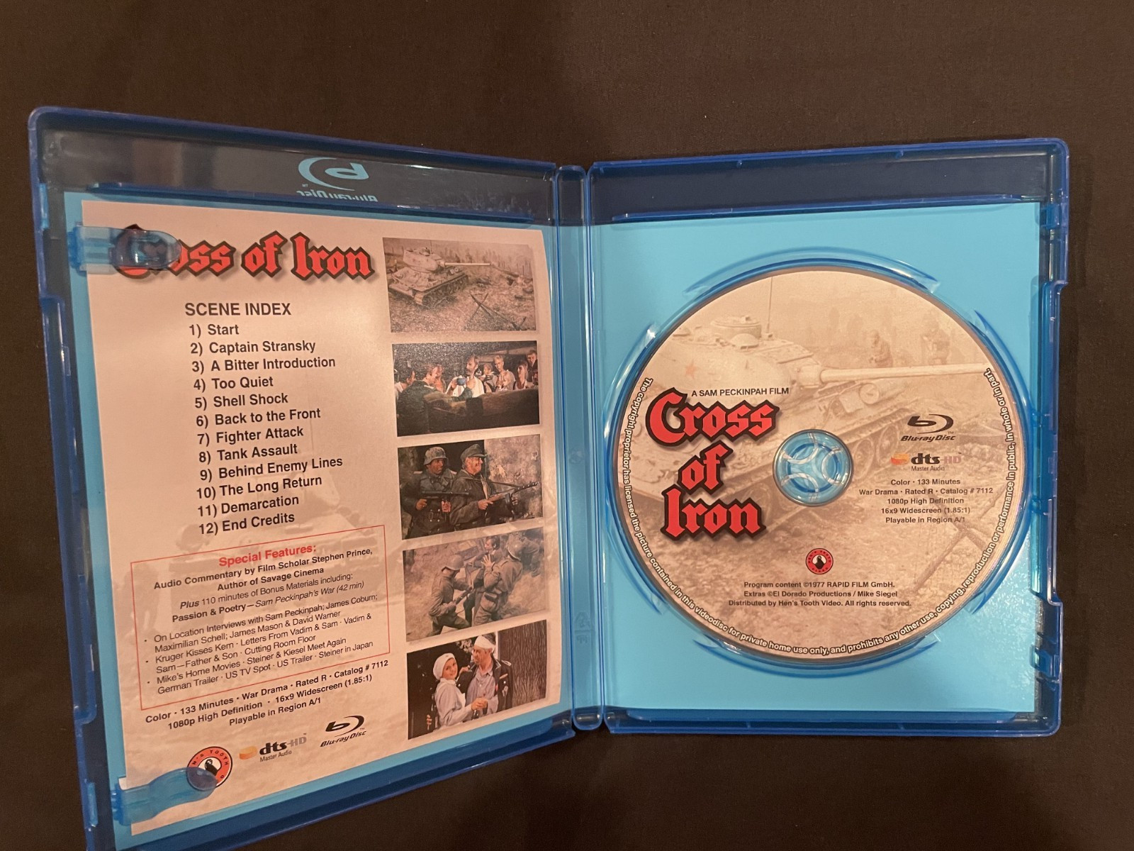 Sam Peckinpah Blu Ray Bundle-(Straw Dogs + Cross of Iron) NEAR MINT !!!