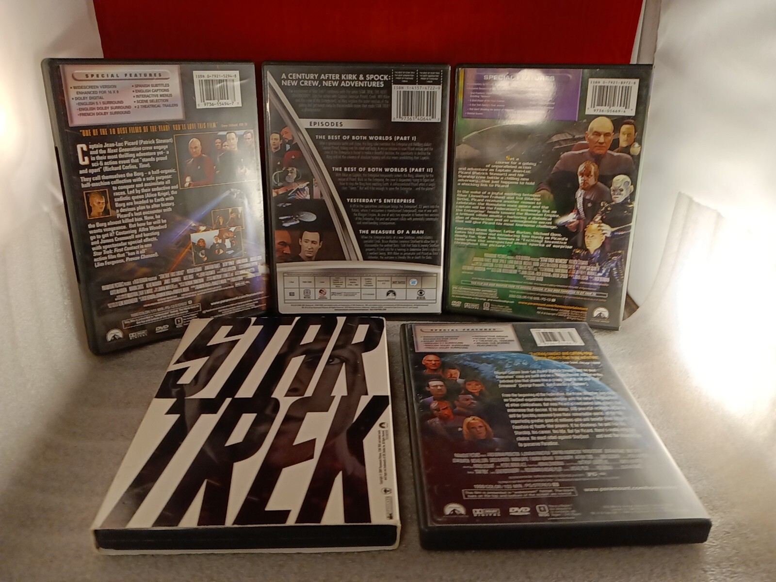 Lot Of 5 Star Trek DVDs- (4 Movies + 4 Episodes)